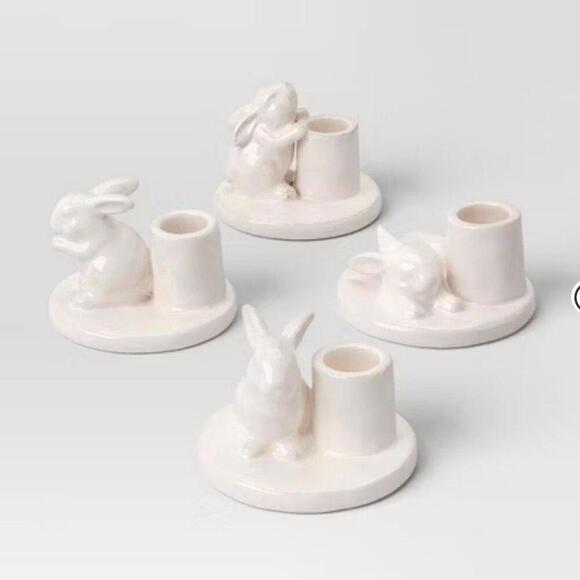 Threshold Other - Bunny Rabbit Easter Taper Candle Holders 4 pack BNWT from Threshold